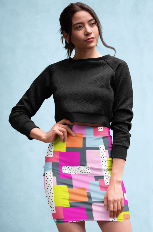 Colorful Pencil Skirt