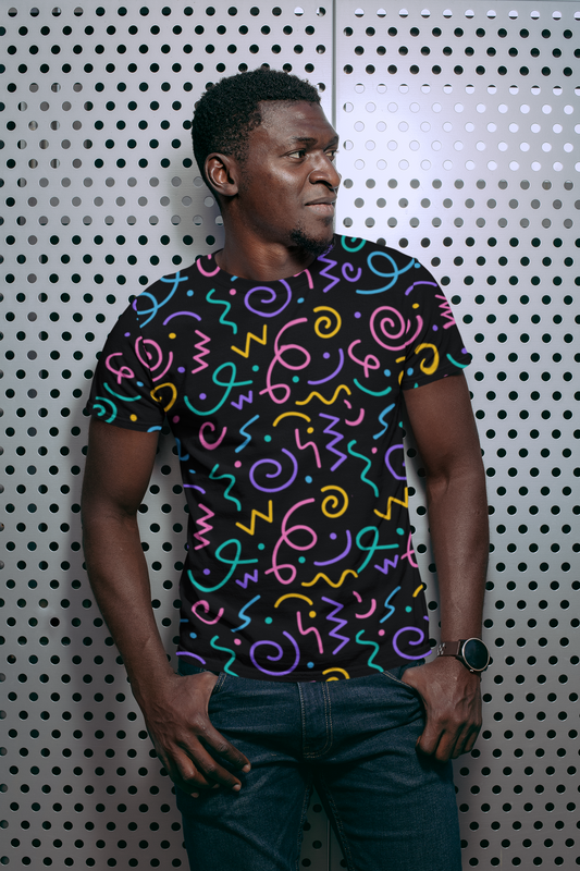 Men T-shirt - Colorful Pattern - Pattern